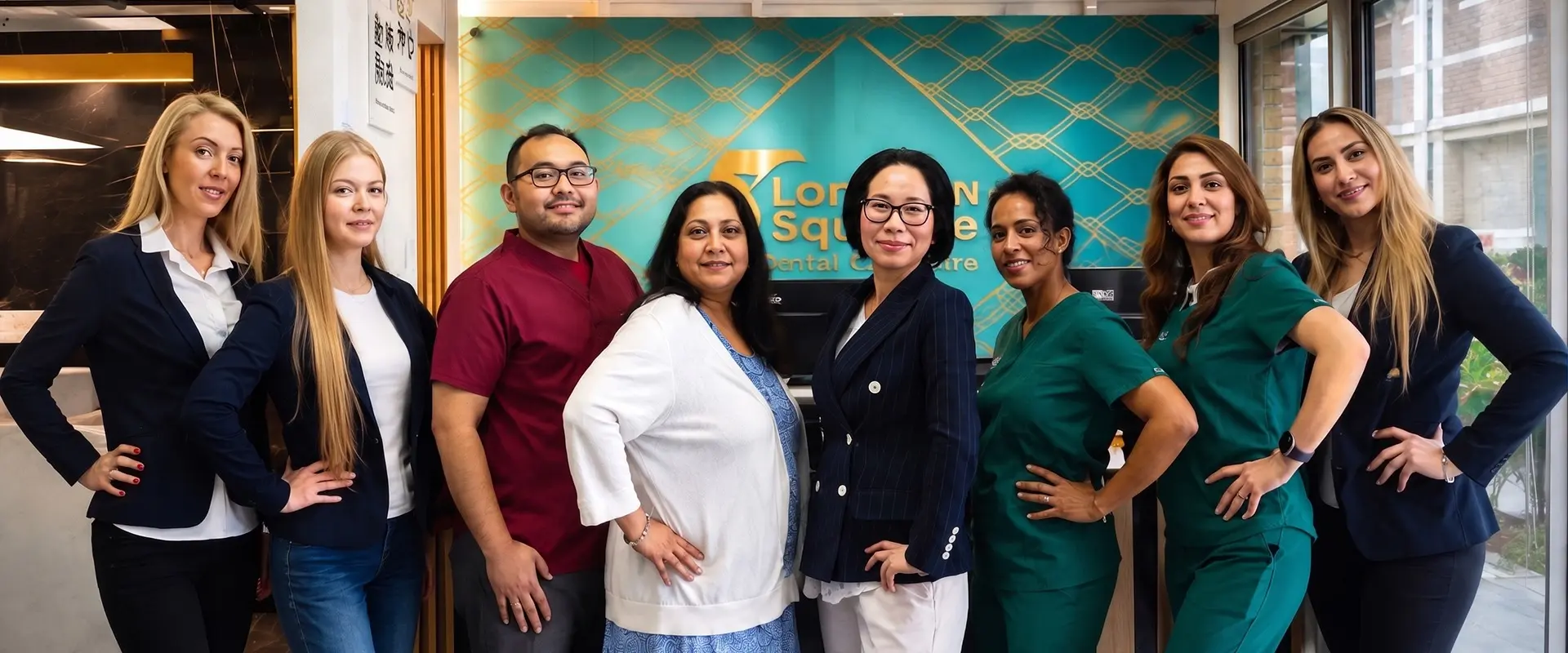 The London Square Dental Centre team at our Calgary clinic